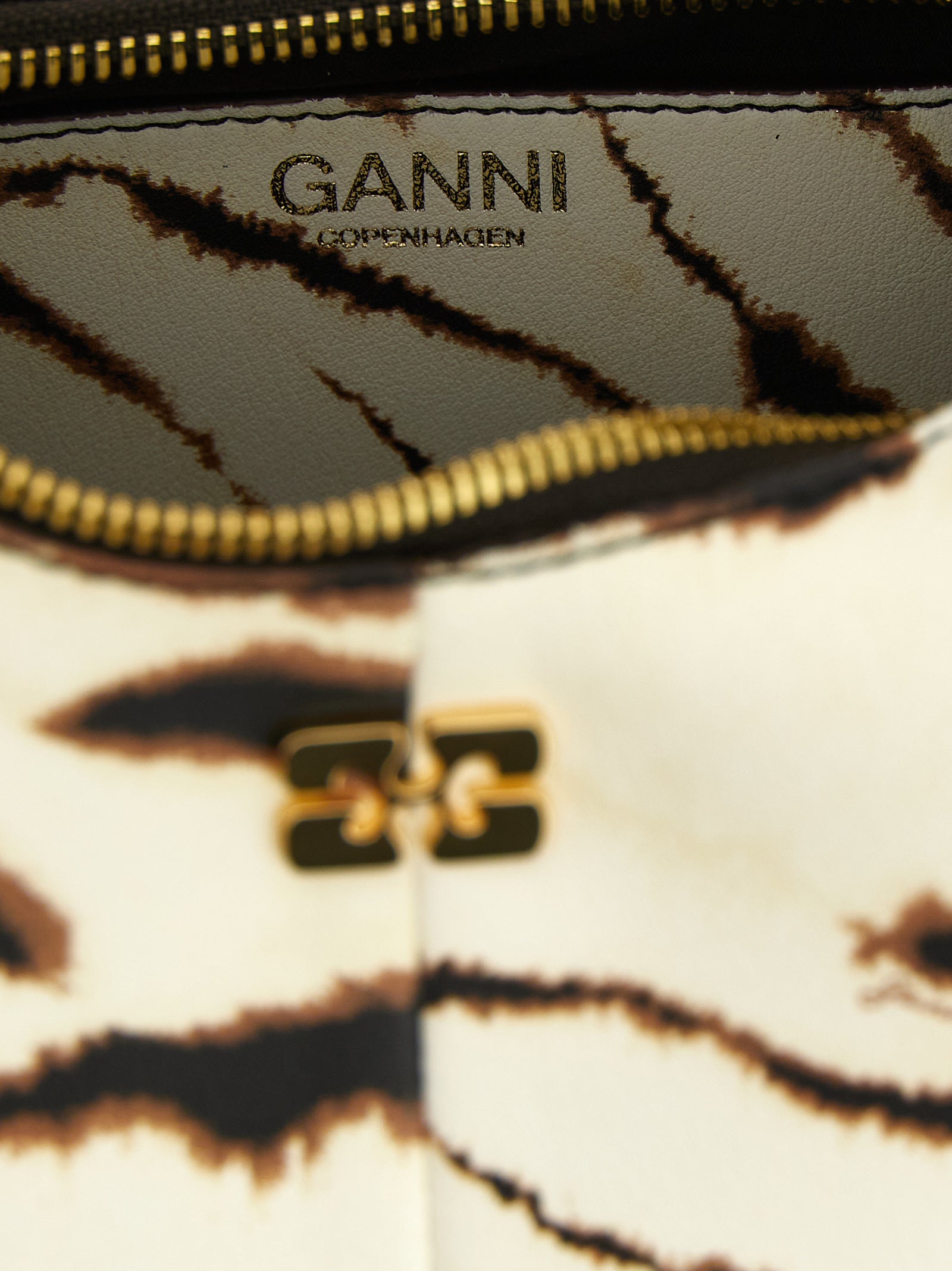 Ganni Women 'Mini Hobo Zebra' Handbag