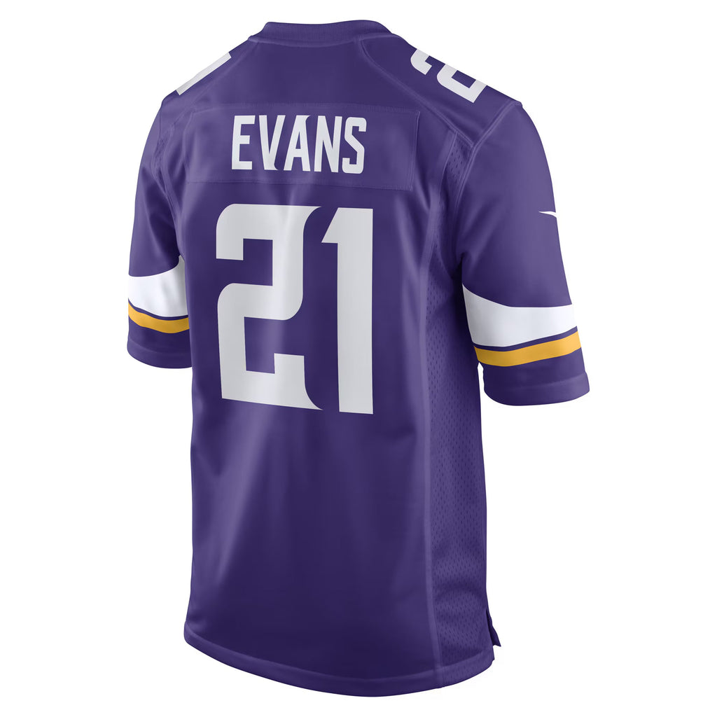 Minnesota Vikings Akayleb Evans Purple Game Player Jersey