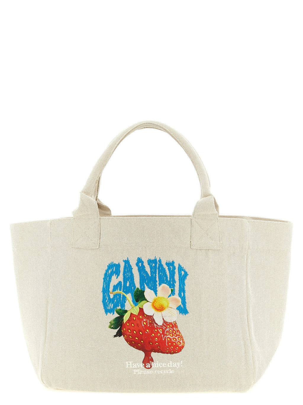 Ganni Women Medium 'Strawberry' Shopping Bag
