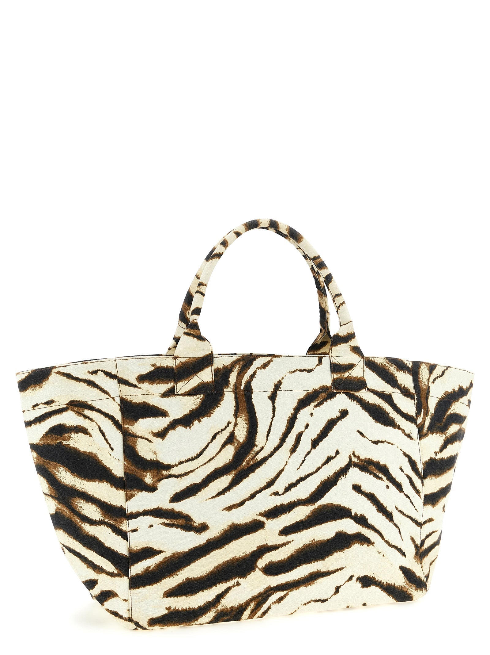 Ganni Women 'Xxl Zebra' Shopping Bag