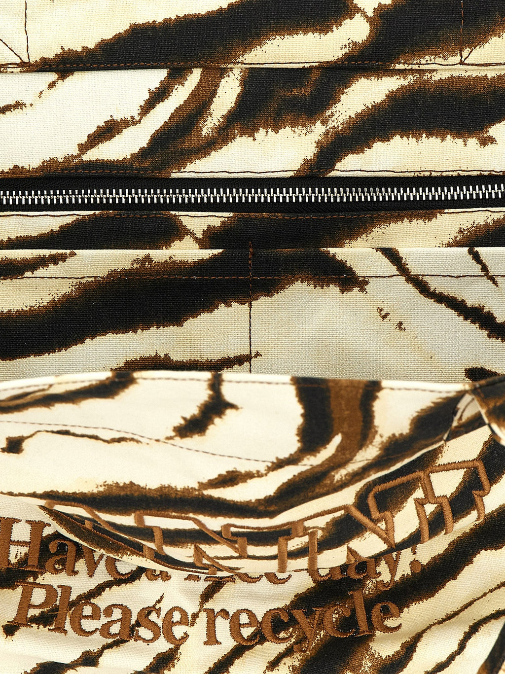 Ganni Women 'Xxl Zebra' Shopping Bag