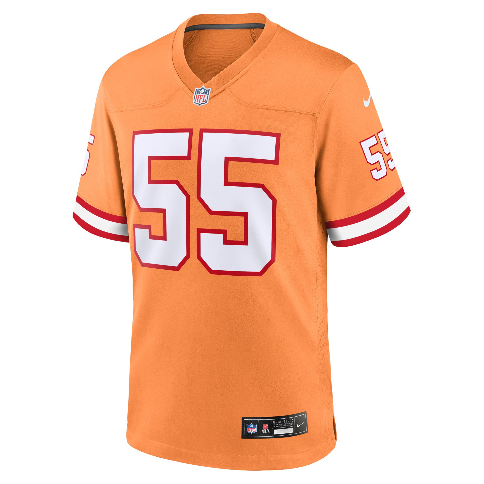 Tampa Bay Buccaneers Derrick Brooks Orange Throwback Game Jersey