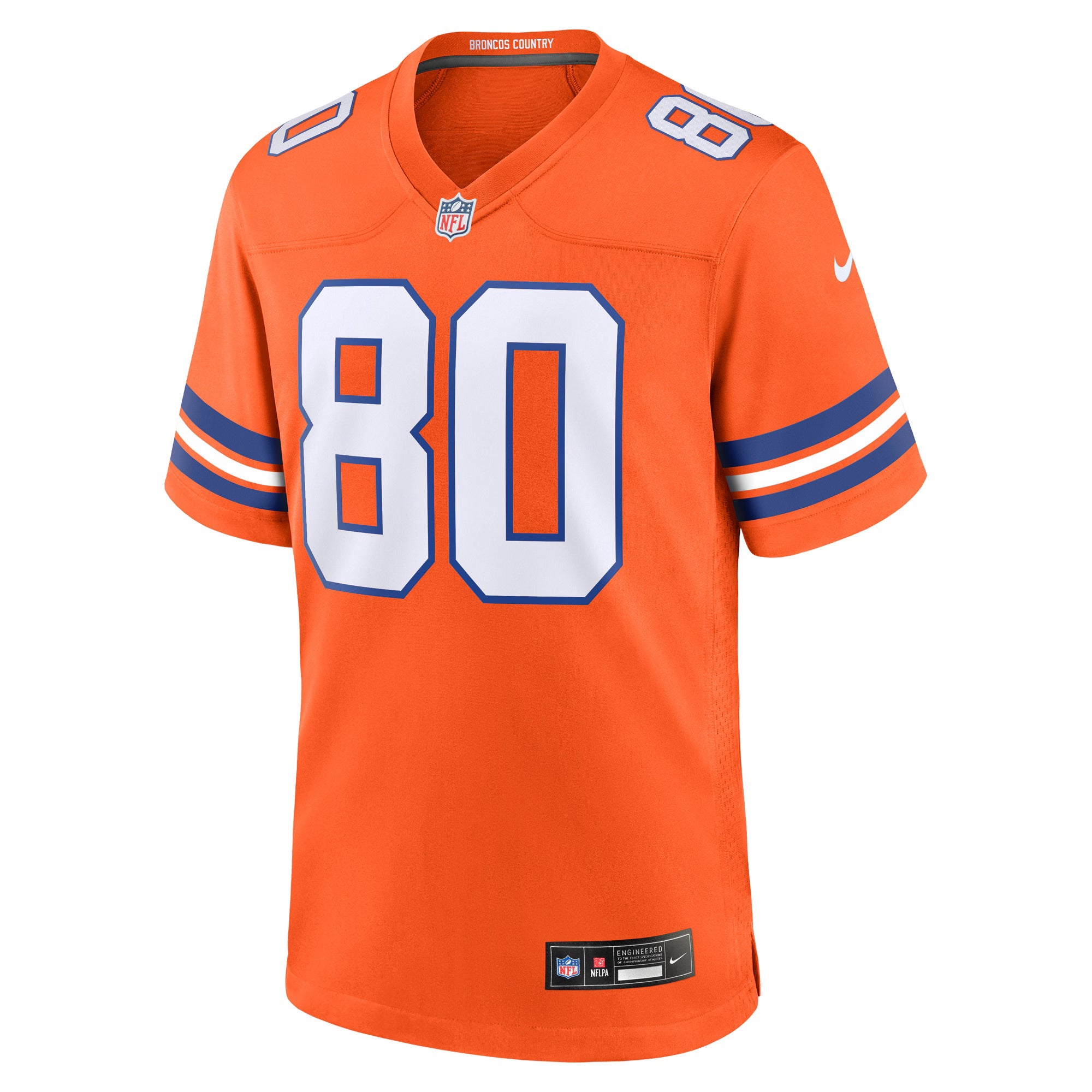 Denver Broncos Rod Smith Orange Retired Player Alternate Game Jersey