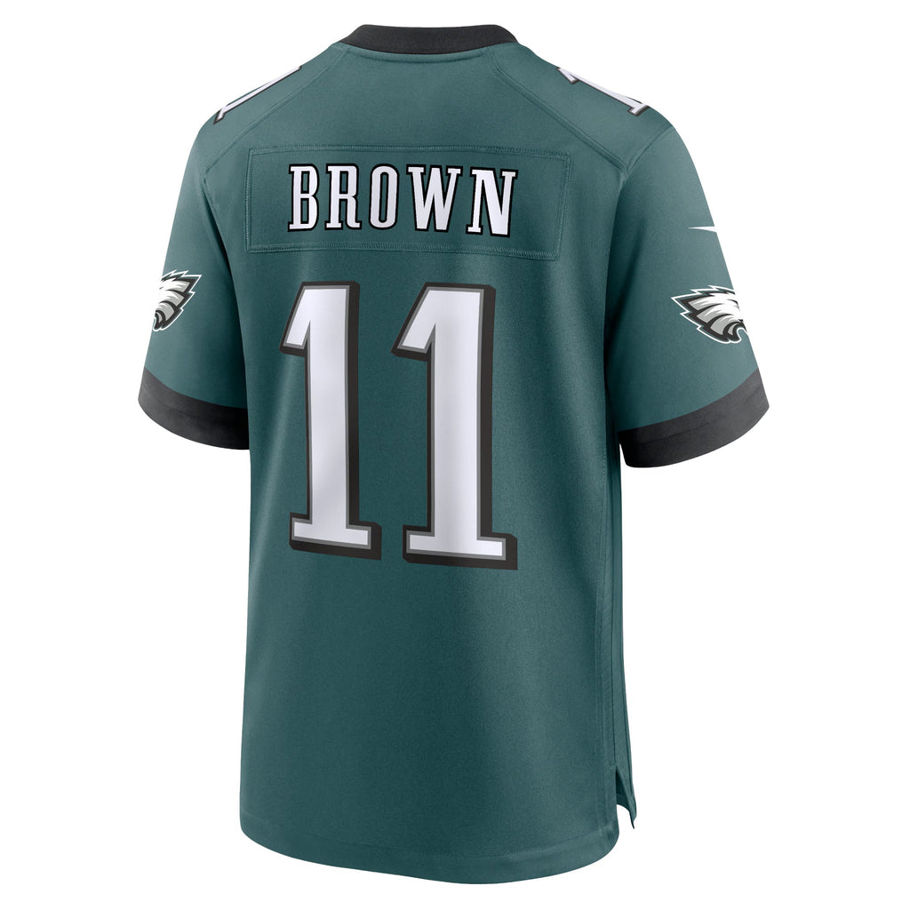 Philadelphia Eagles A.J. Brown Midnight Green Team Game Jersey