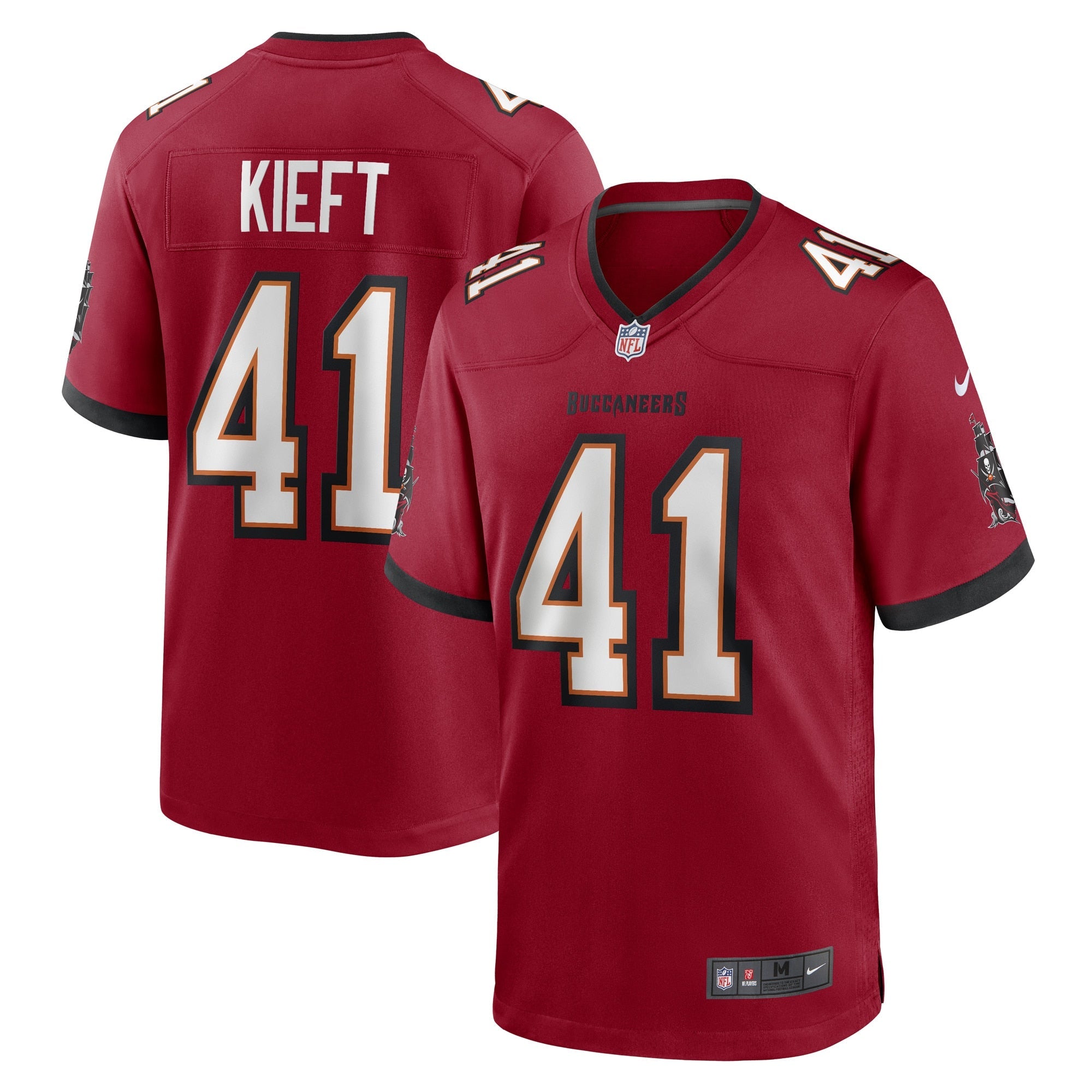 Tampa Bay Buccaneers Ko Kieft Red Game Player Jersey