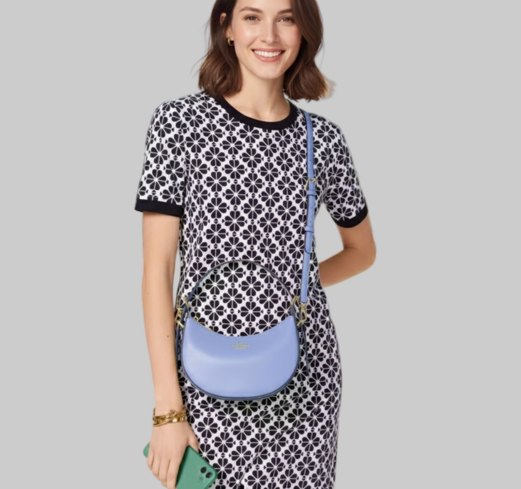 NWT Kate Spade Leather Madison Crescent Shoulder Bag