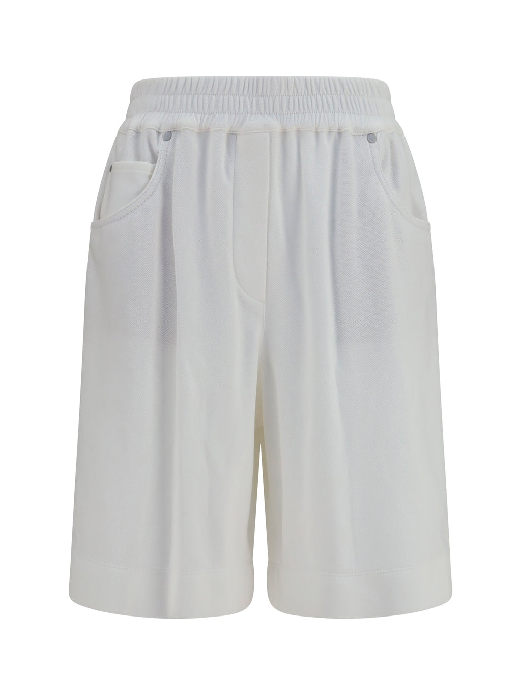 Brunello Cucinelli Women Cotton Piqué Shorts