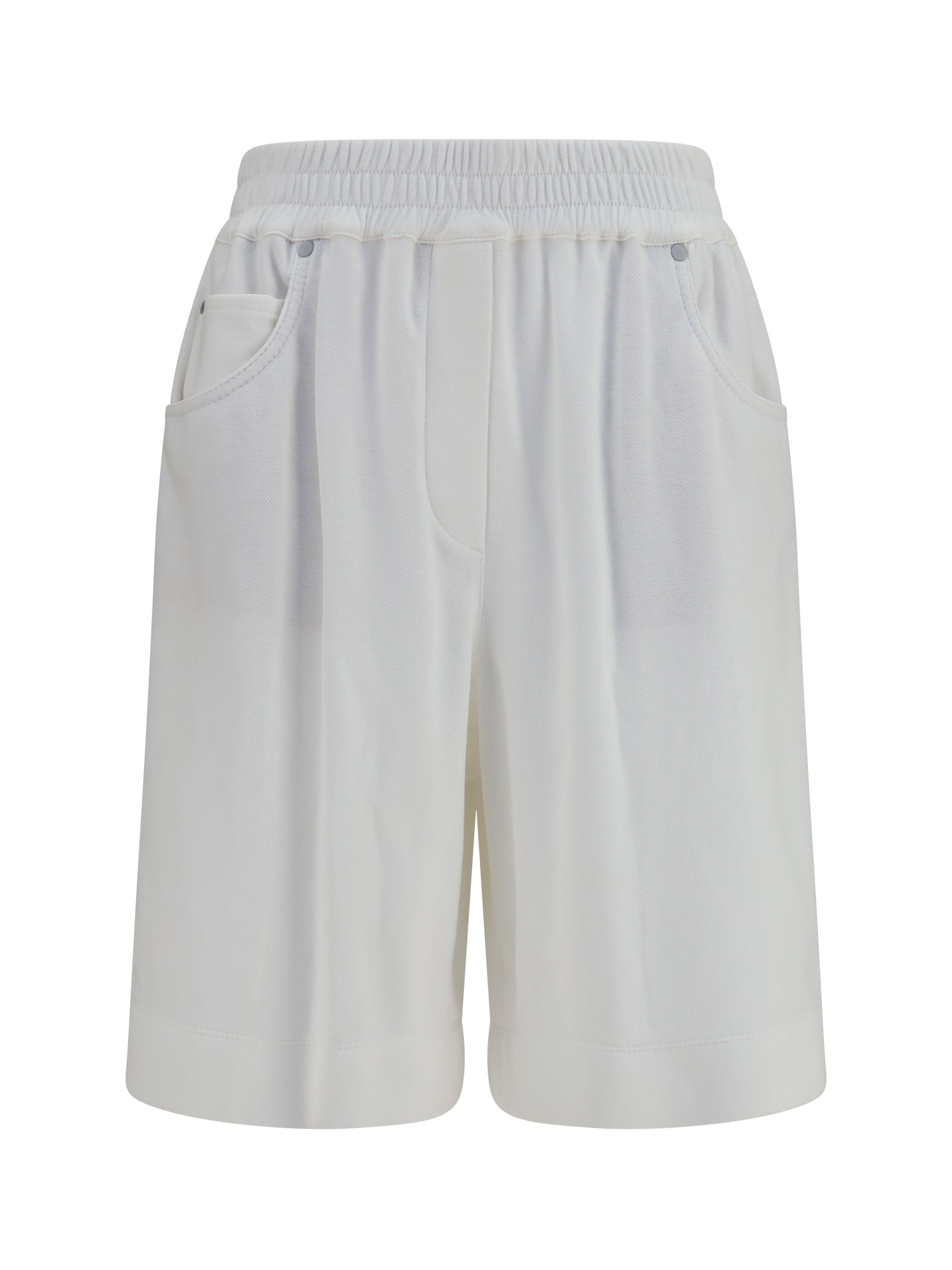 Brunello Cucinelli Women Cotton Piqué Shorts