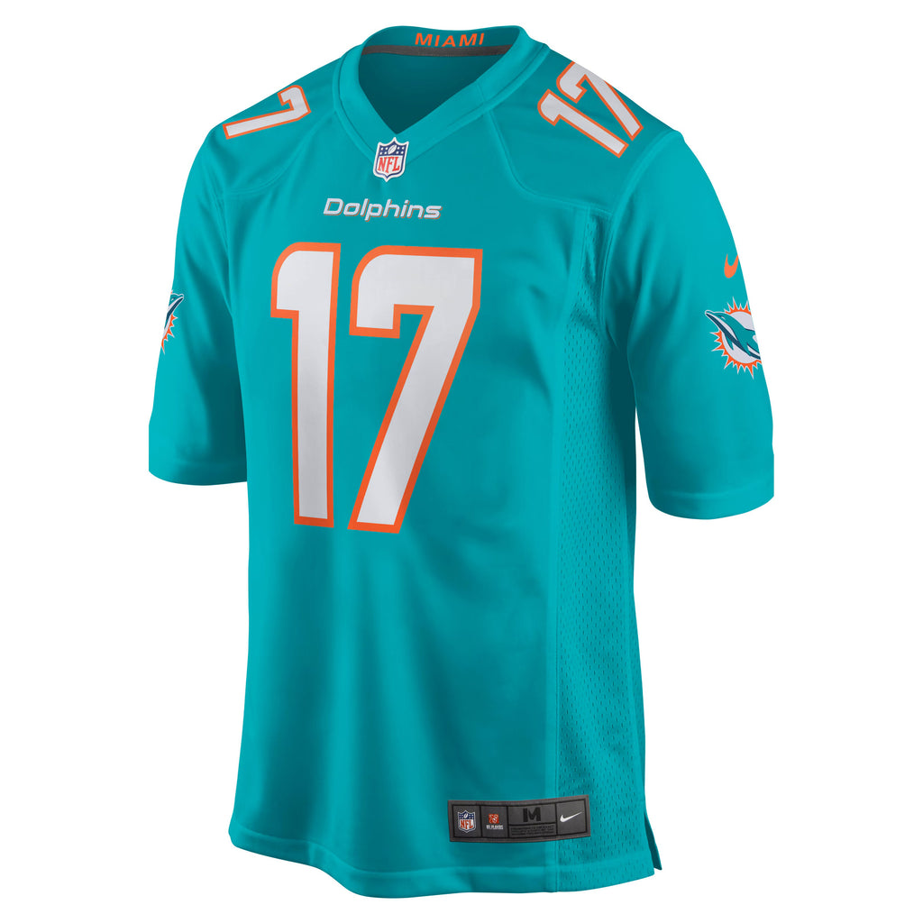 Miami Dolphins Jaylen Waddle Aqua Game Player Jersey