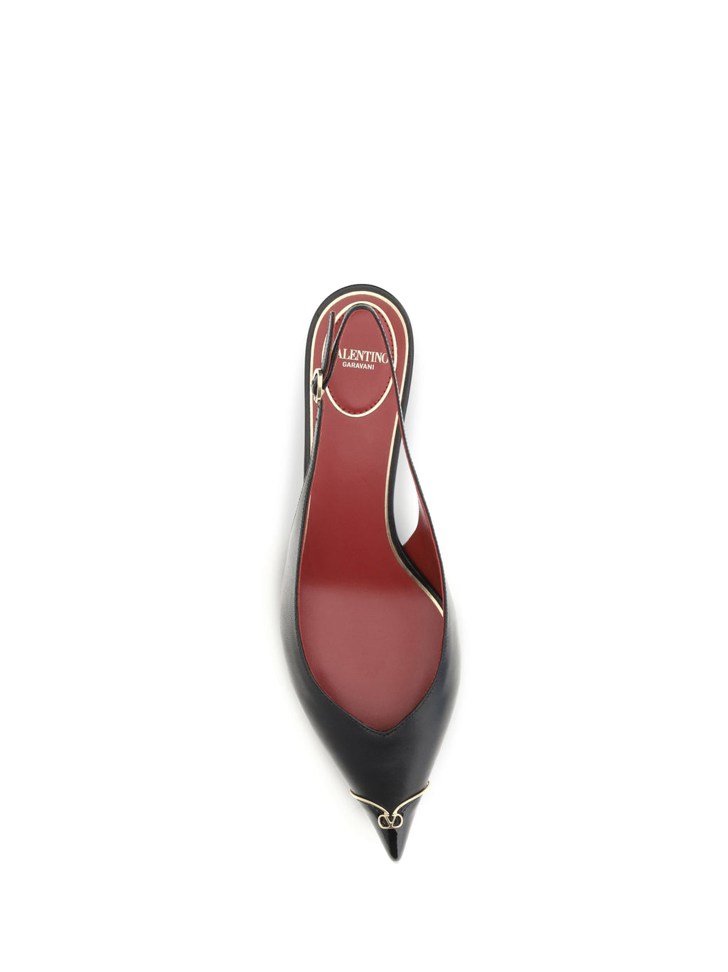 Valentino Garavani Women Vlogo Signature Kitten-Heel Slingback Pumps