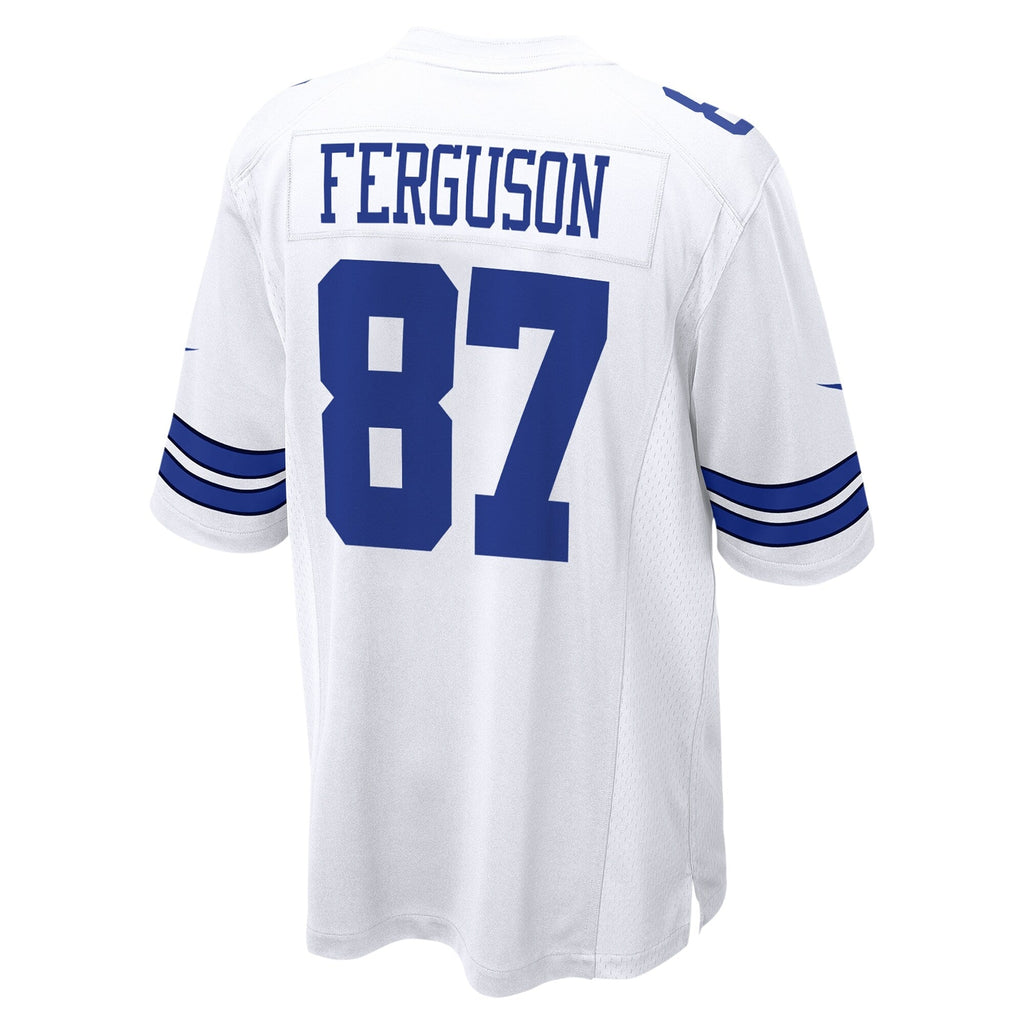 Dallas Cowboys Jake Ferguson White Game Jersey