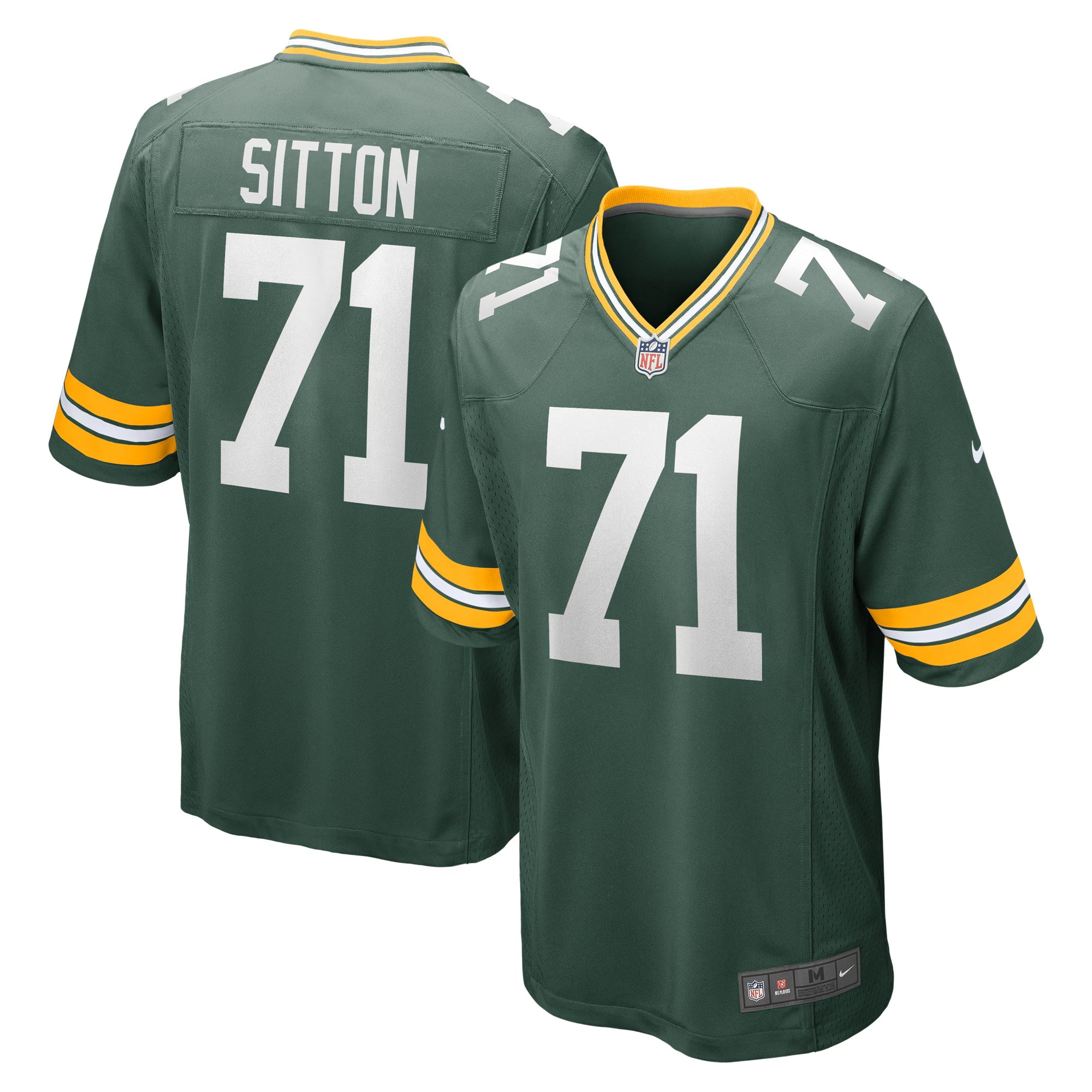 Green Bay Packers Josh Sitton Green Retired Game Jersey
