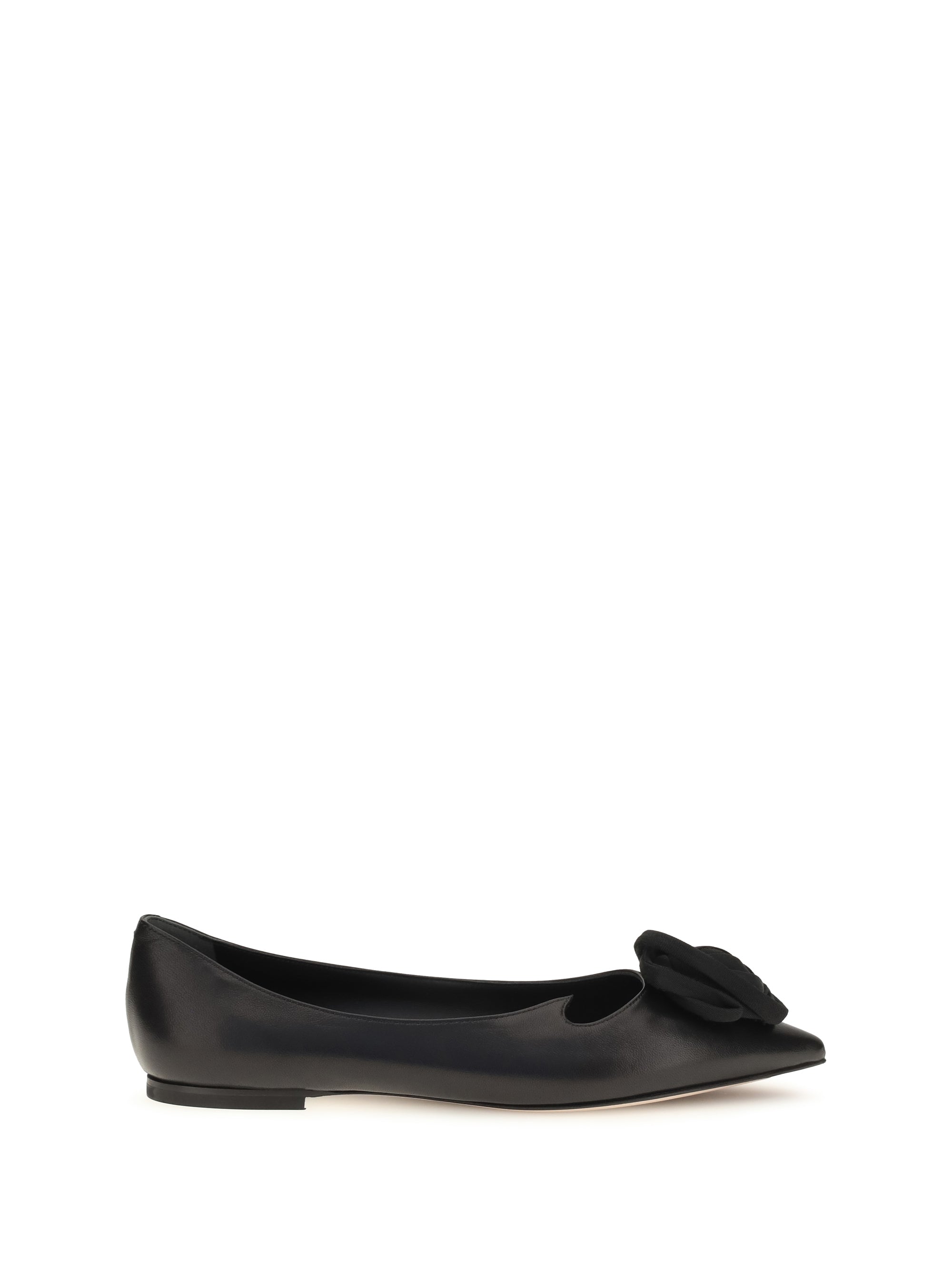 Roger Vivier Women Suede Rose Vivier Ballerinas