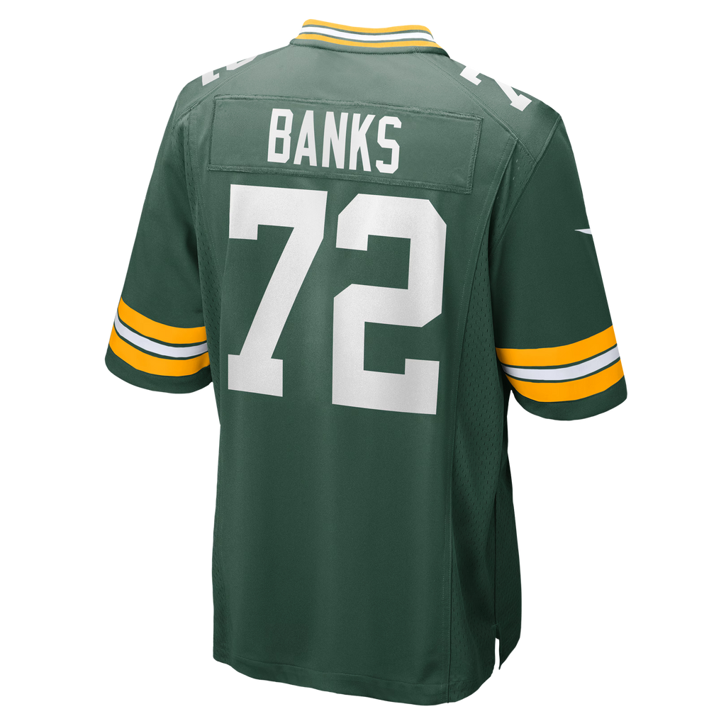 Green Bay Packers Brant Banks Green Team Game Jersey