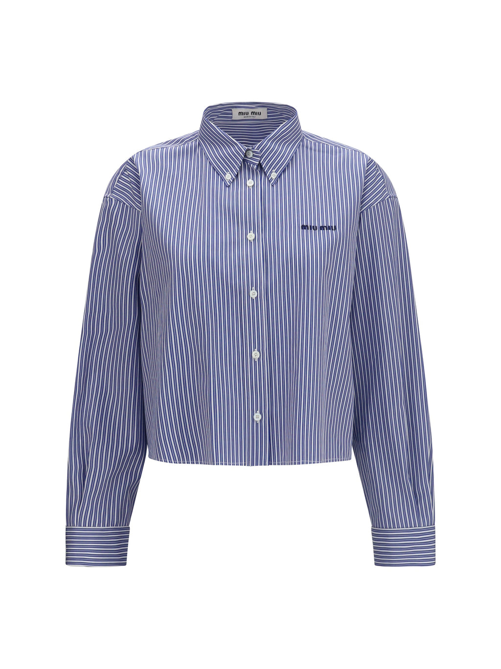 Miu Miu Women Striped Cotton Shirt