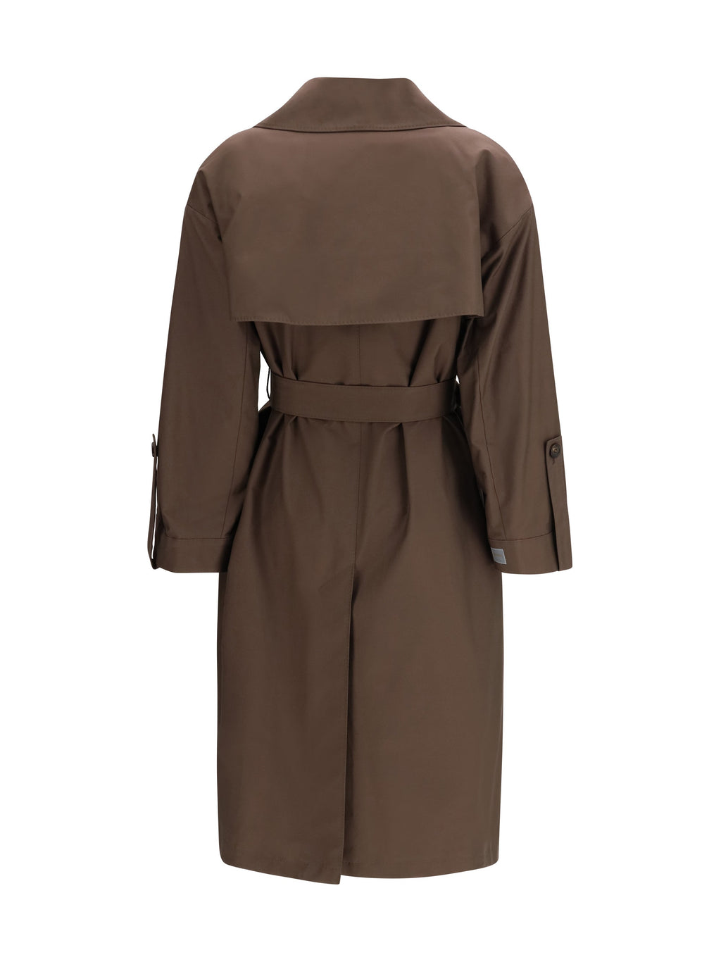 Max Mara The Cube Women Double-Breasted Cotton-Blend Trench Coat