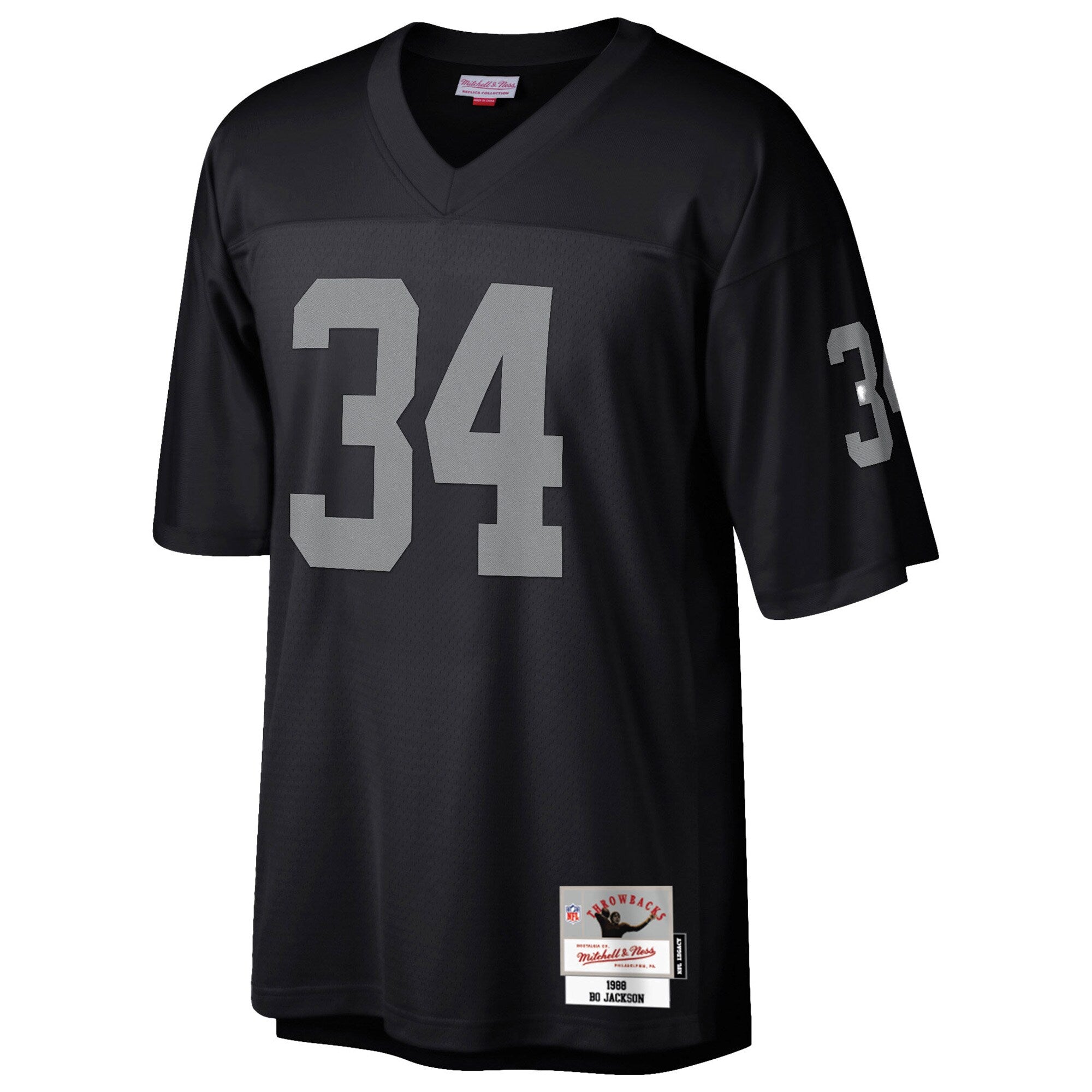 Las Vegas Raiders Bo Jackson Mitchell & Ness Black Legacy Replica Jersey