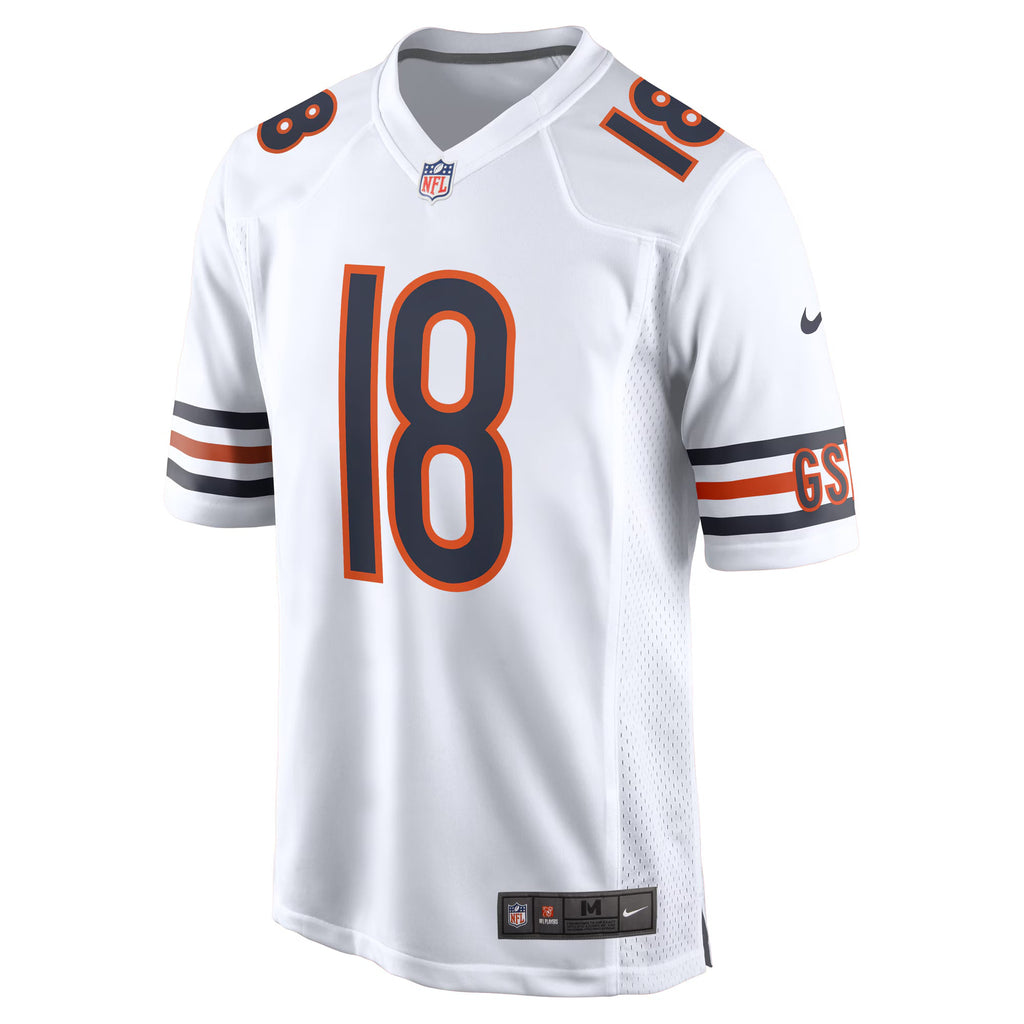 Chicago Bears Caleb Williams White First Round Pick Player Game Jersey