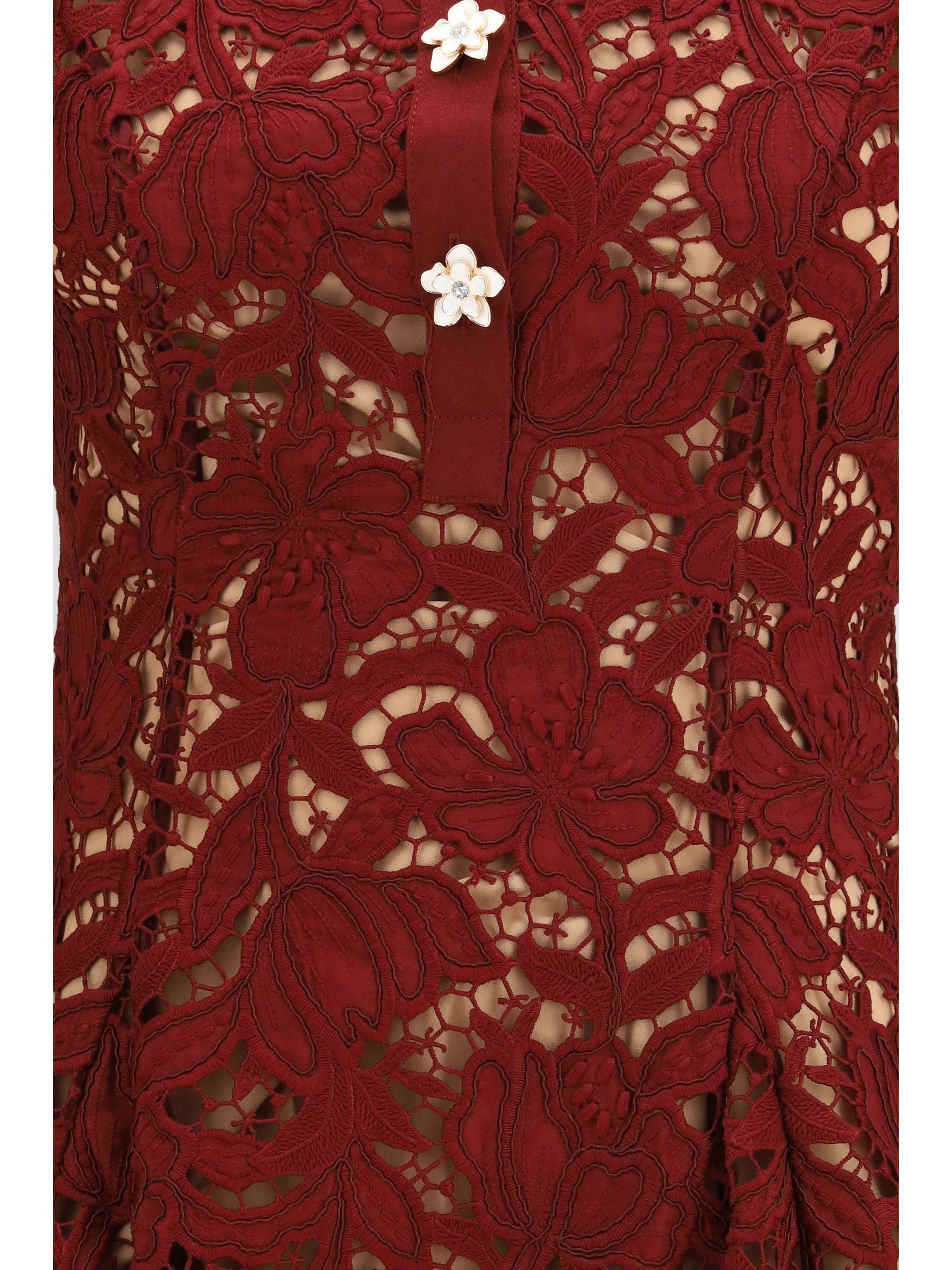 Self-Portrait Women Short Lace Dress