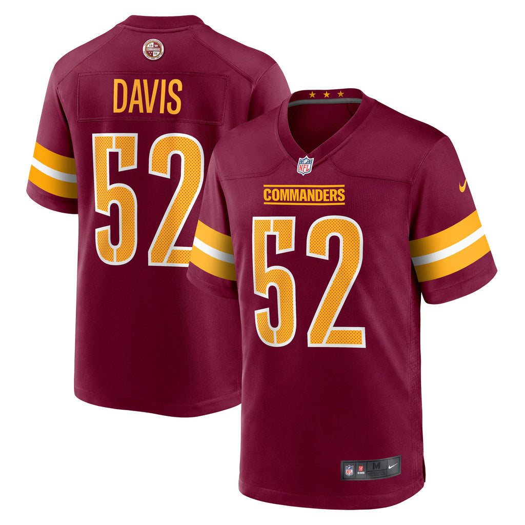 Washington Commanders Jamin Davis Burgundy Player Game Jersey