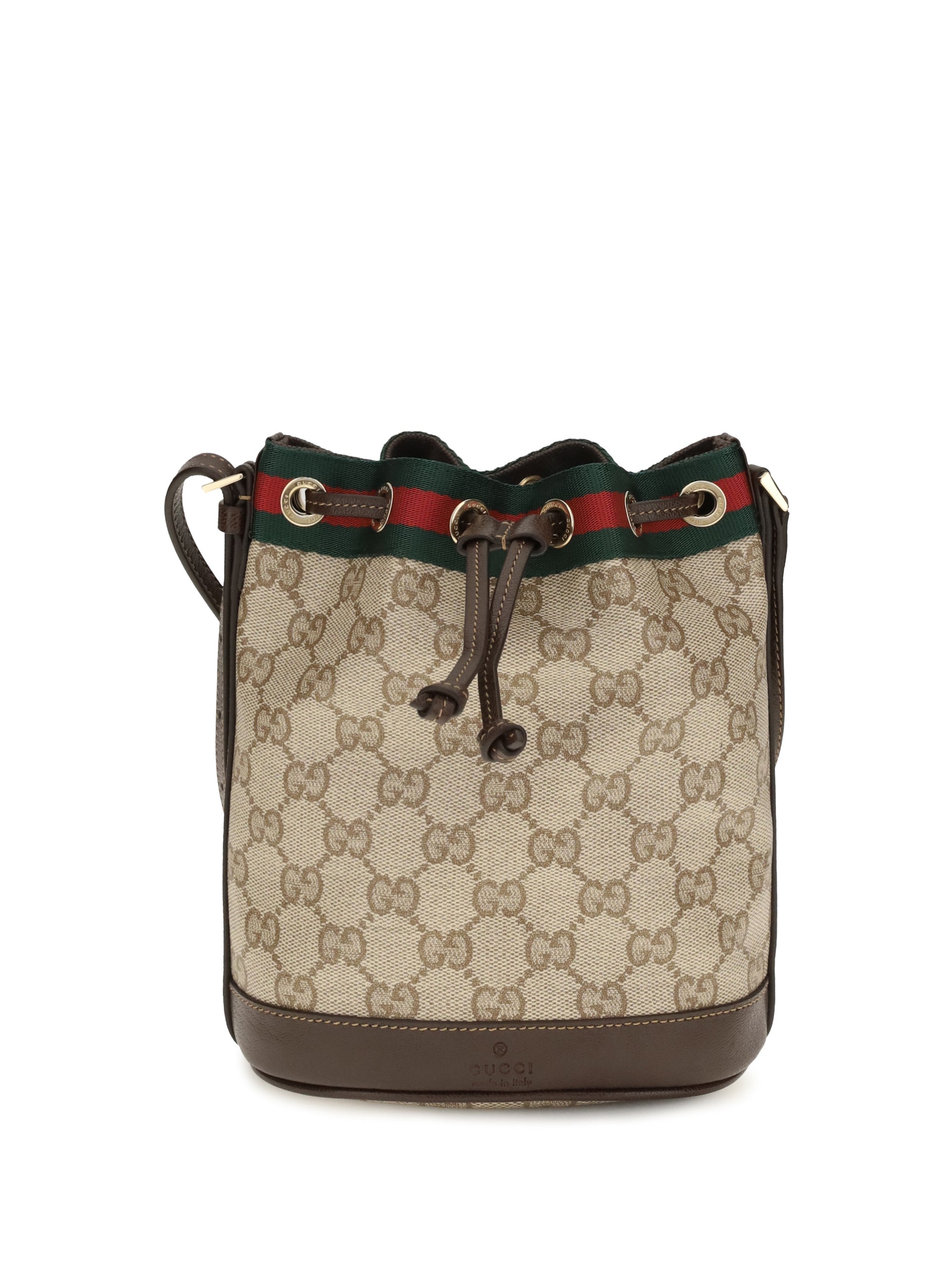 Gucci Women Web Stripe Bucket Bag