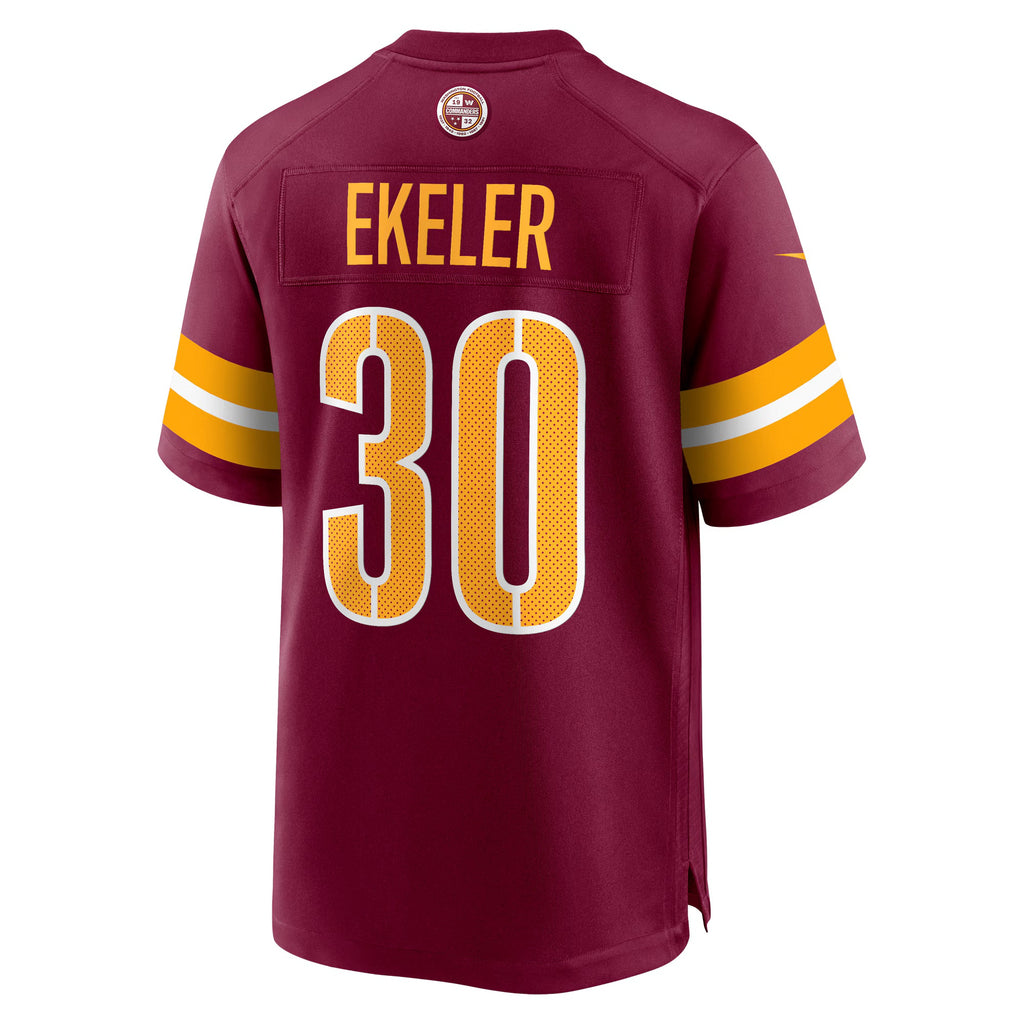 Washington Commanders Austin Ekeler Burgundy Game Player Jersey