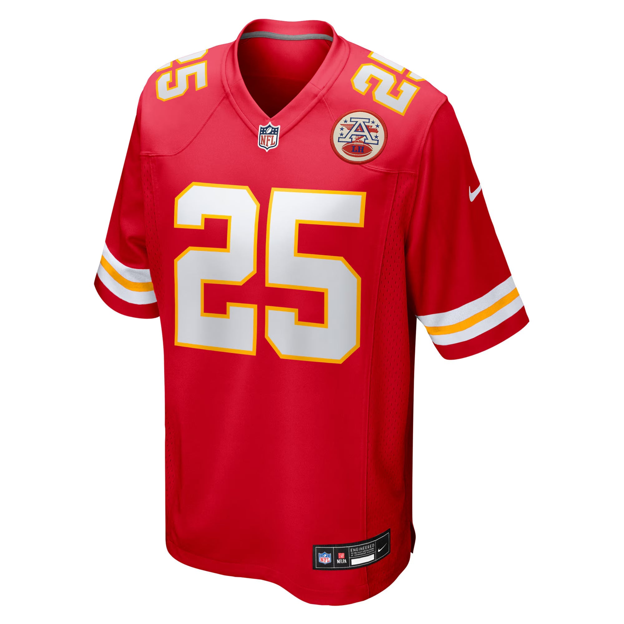 Kansas City Chiefs Elijah Mitchell Red Team Game Jersey