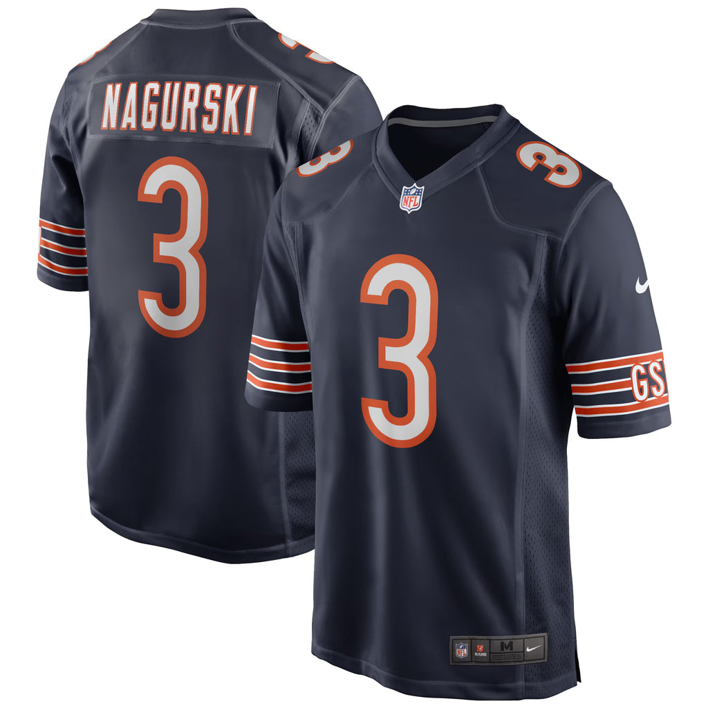 Chicago Bears Bronko Nagurski Navy Game Retired Player Jersey