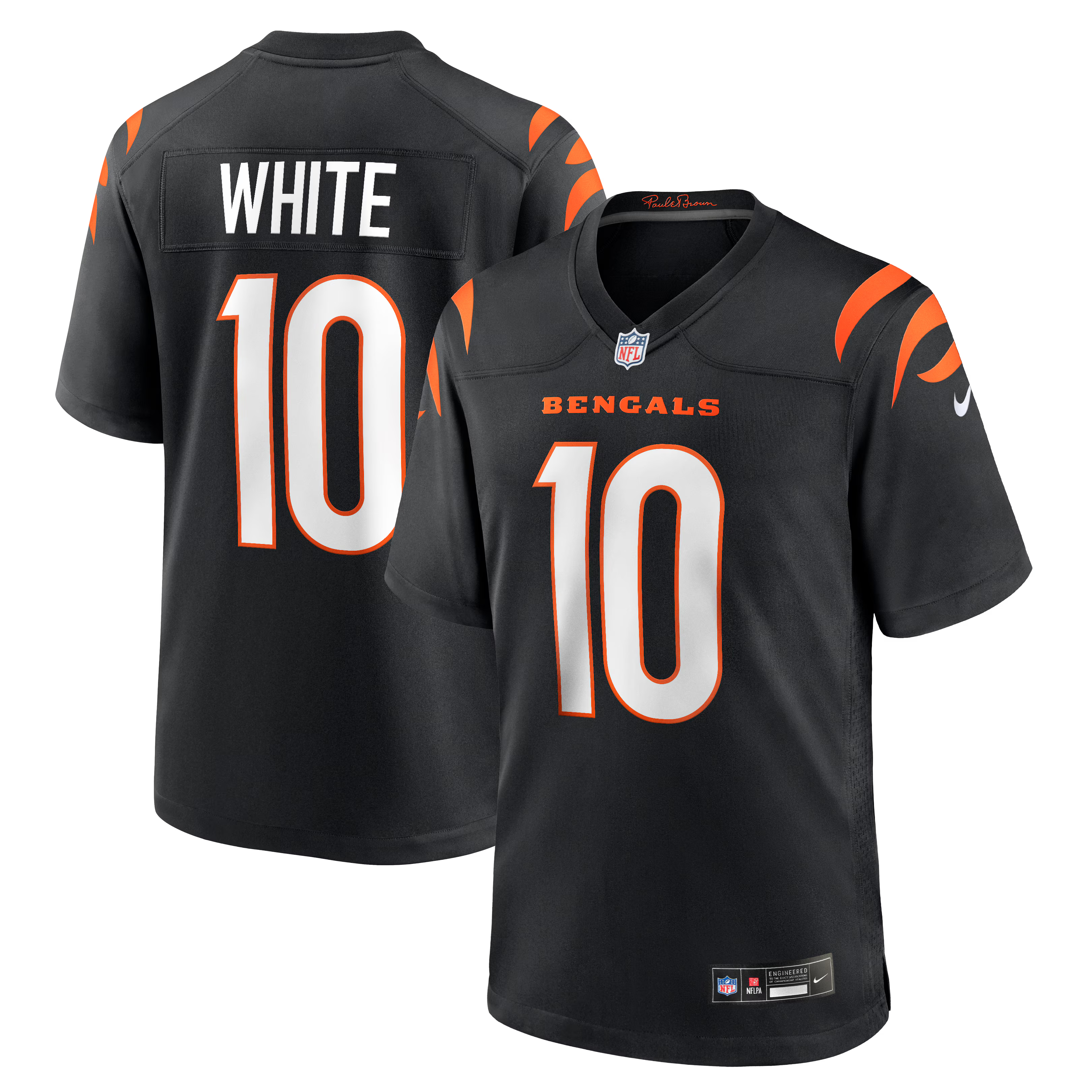 Cincinnati Bengals Mike White Black Team Game Jersey