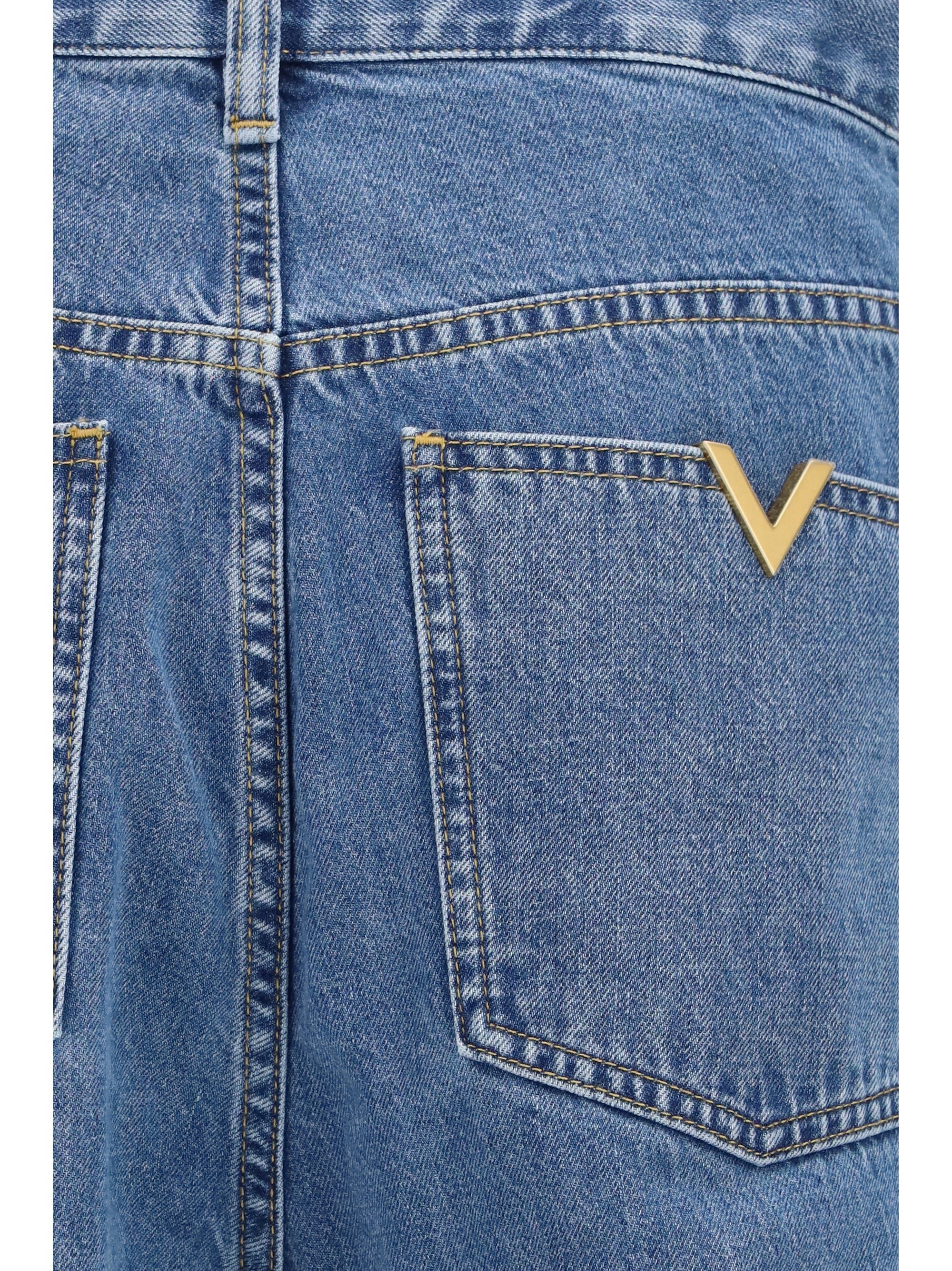 Valentino Men Straight-Leg Denim Jeans
