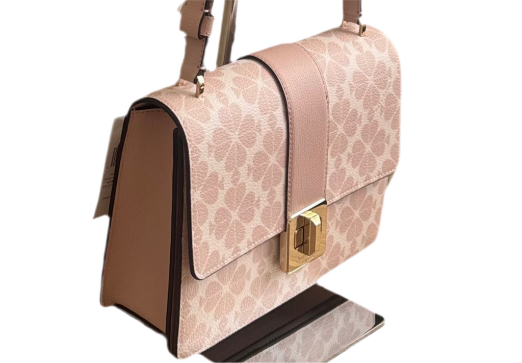 NWT Kate Spade Small Flap Shoulder Spade Flower Leather Bag