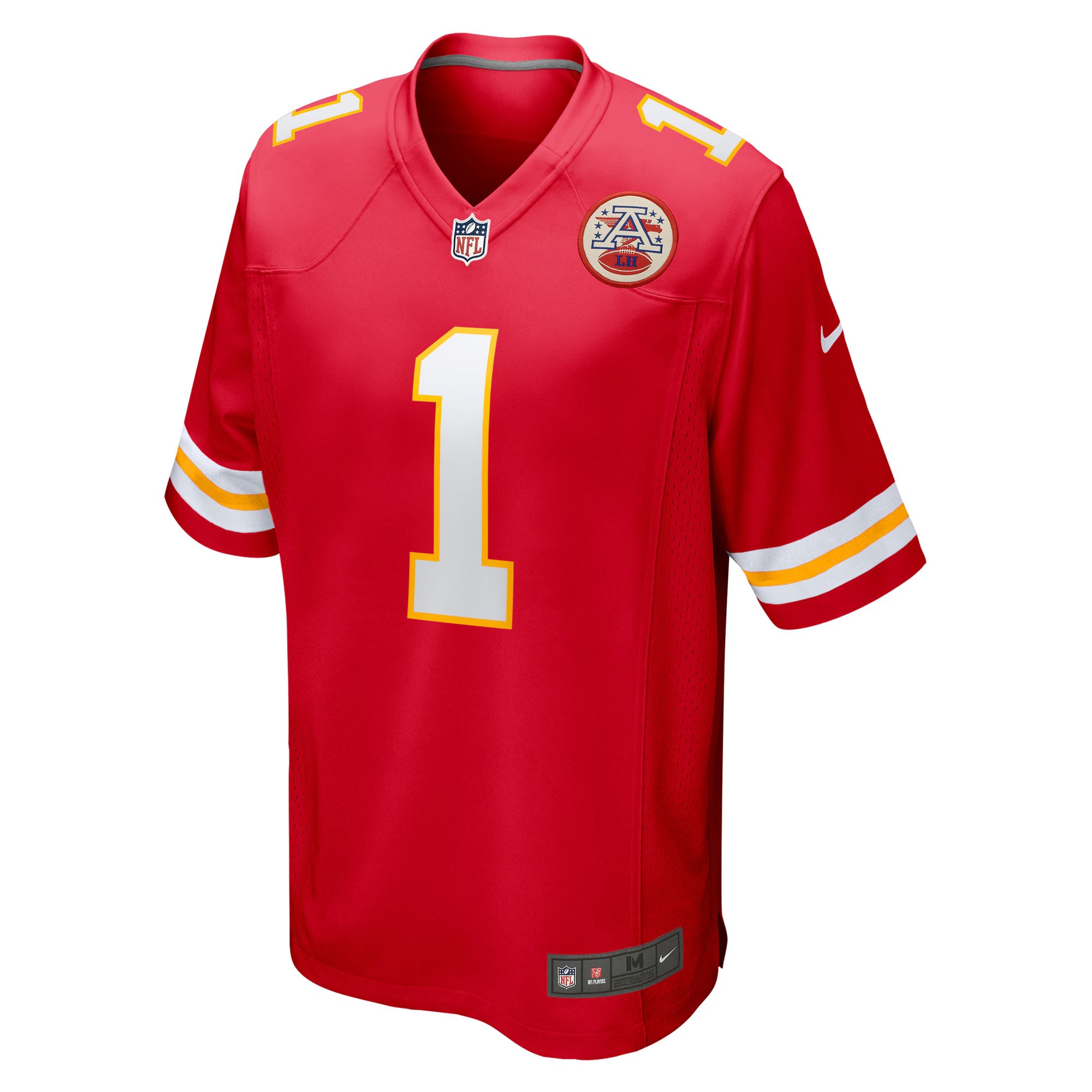 Kansas City Chiefs Number 1 Dad Red Game Jersey