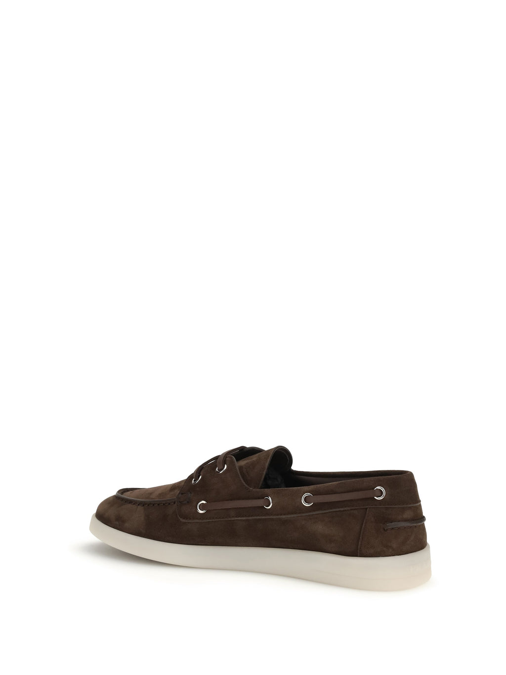 Prada Men Suede Boat Loafers