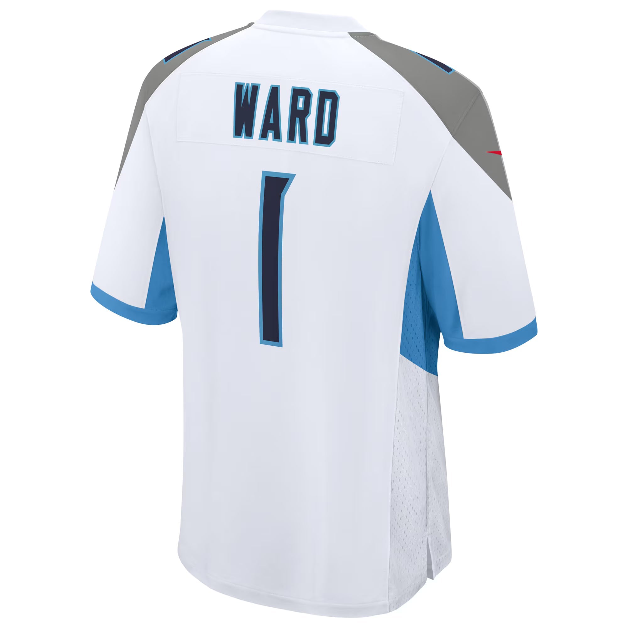 Tennessee Titans Cameron Ward White 2025 NFL Draft First Round Pick Game Jersey