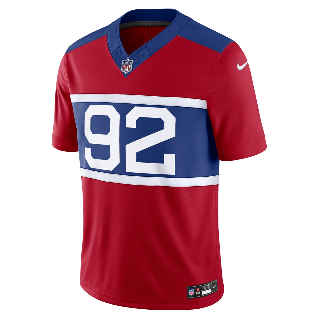 New York Giants Michael Strahan Century Red Alternate Vapor F.U.S.E. Retired Player Limited Jersey