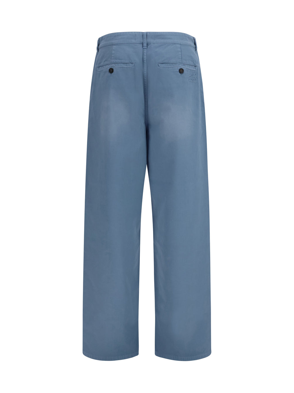 Miu Miu Women Garment-Dyed Wide-Leg Pants
