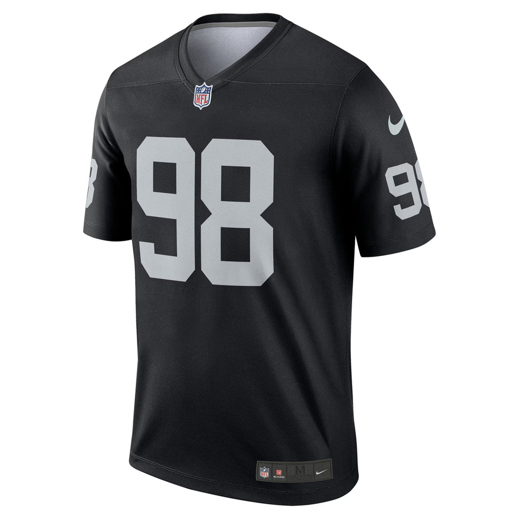 Las Vegas Raiders Maxx Crosby Black Legend Player Performance Top