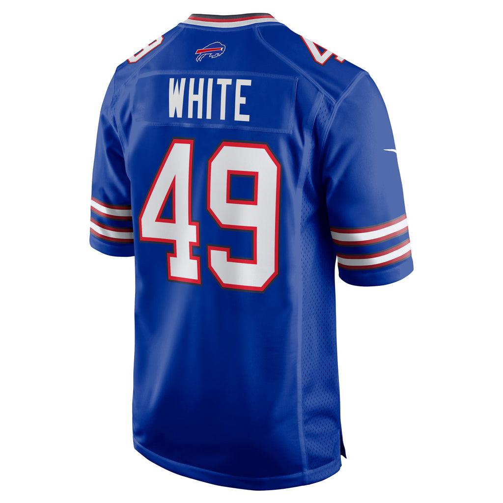 Buffalo Bills DaShaun White Royal Team Game Jersey