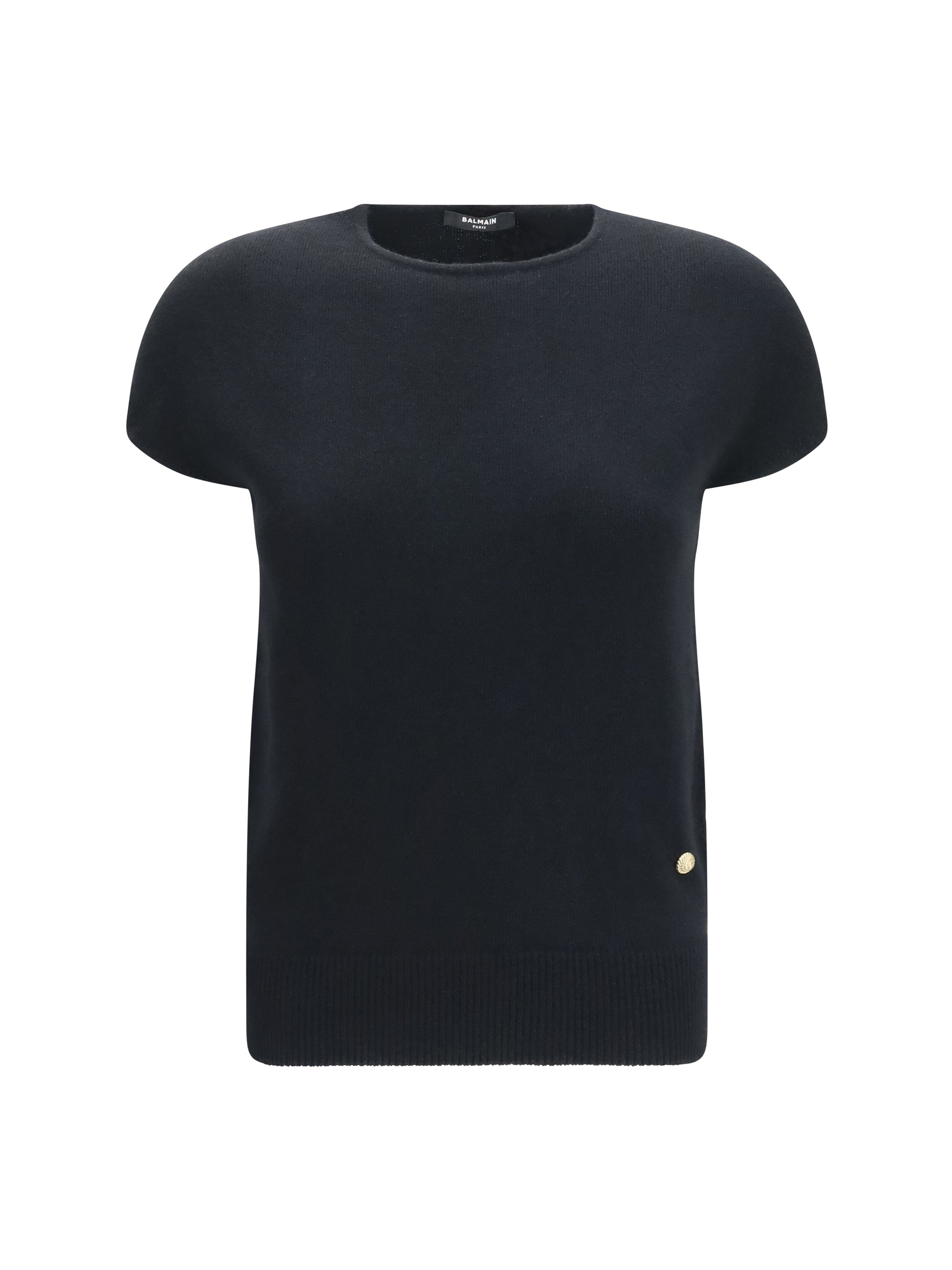 Balmain Women Sleeveless Wool And Cashmere Sweater