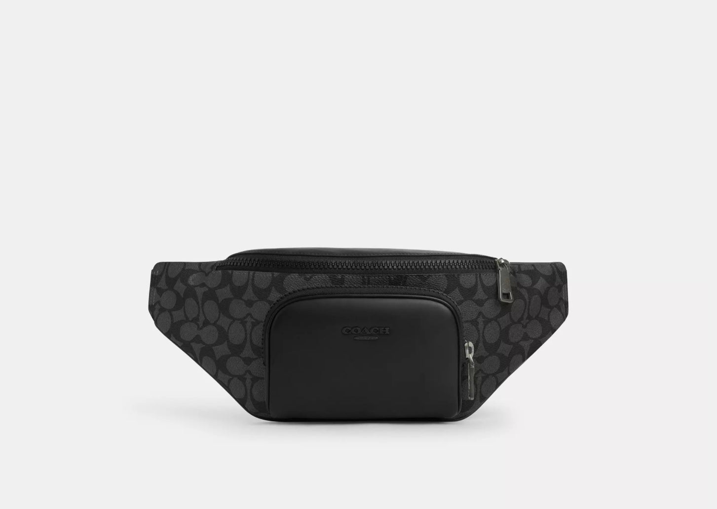 NWT Coach Men’s Racer Belt Bag In Signature Canvas & Leather