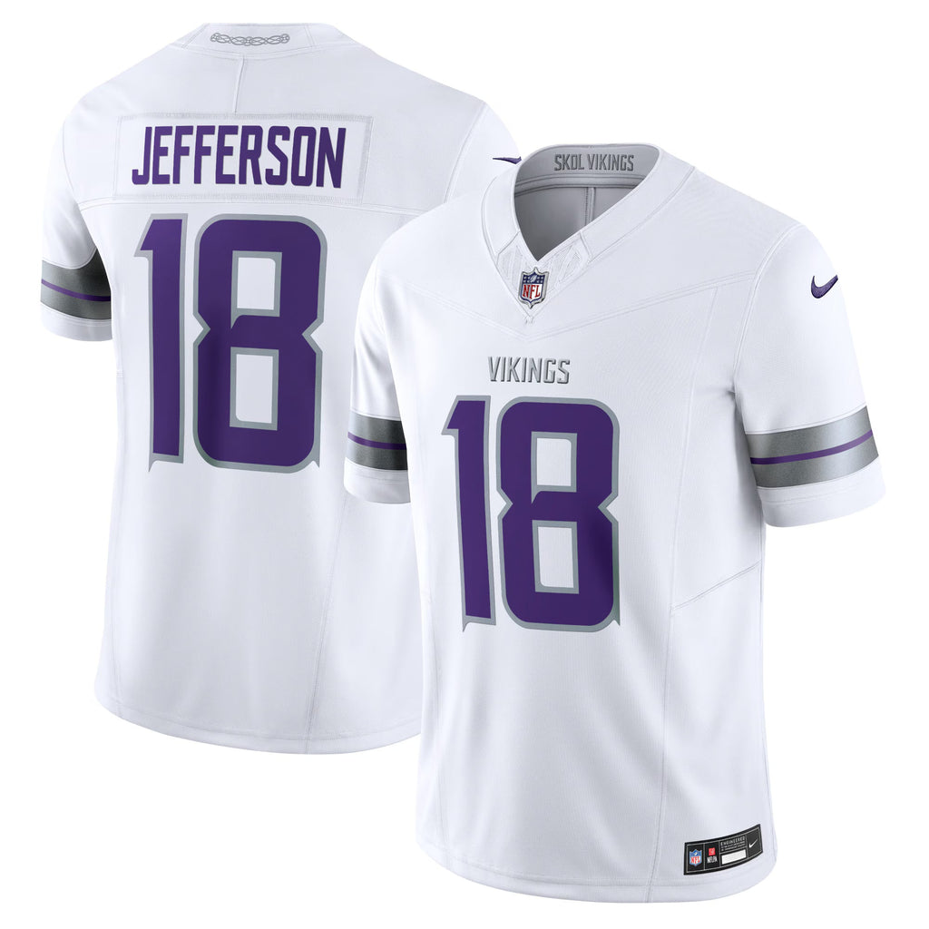 Minnesota Vikings Justin Jefferson White Alternate Vapor F.U.S.E. Limited Jersey