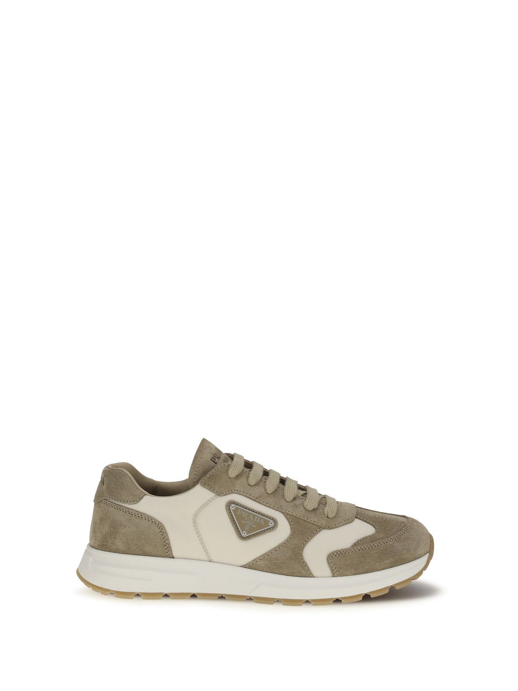 Prada Men Prax Sneakers In Suede And Re-Nylon
