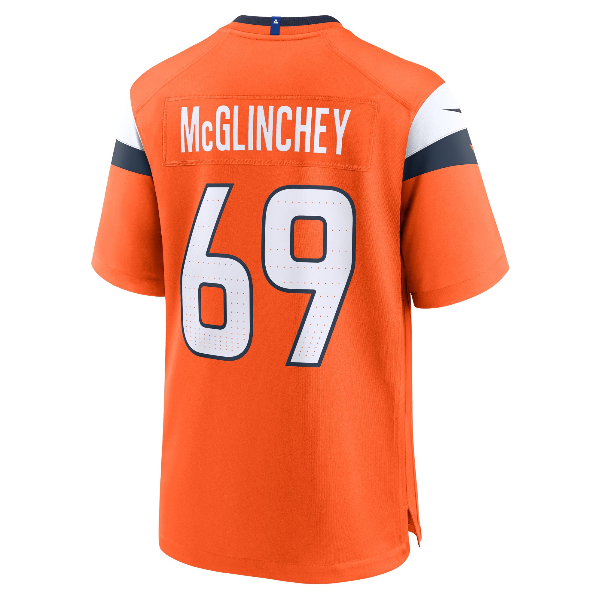 Denver Broncos Mike McGlinchey Orange Team Game Jersey