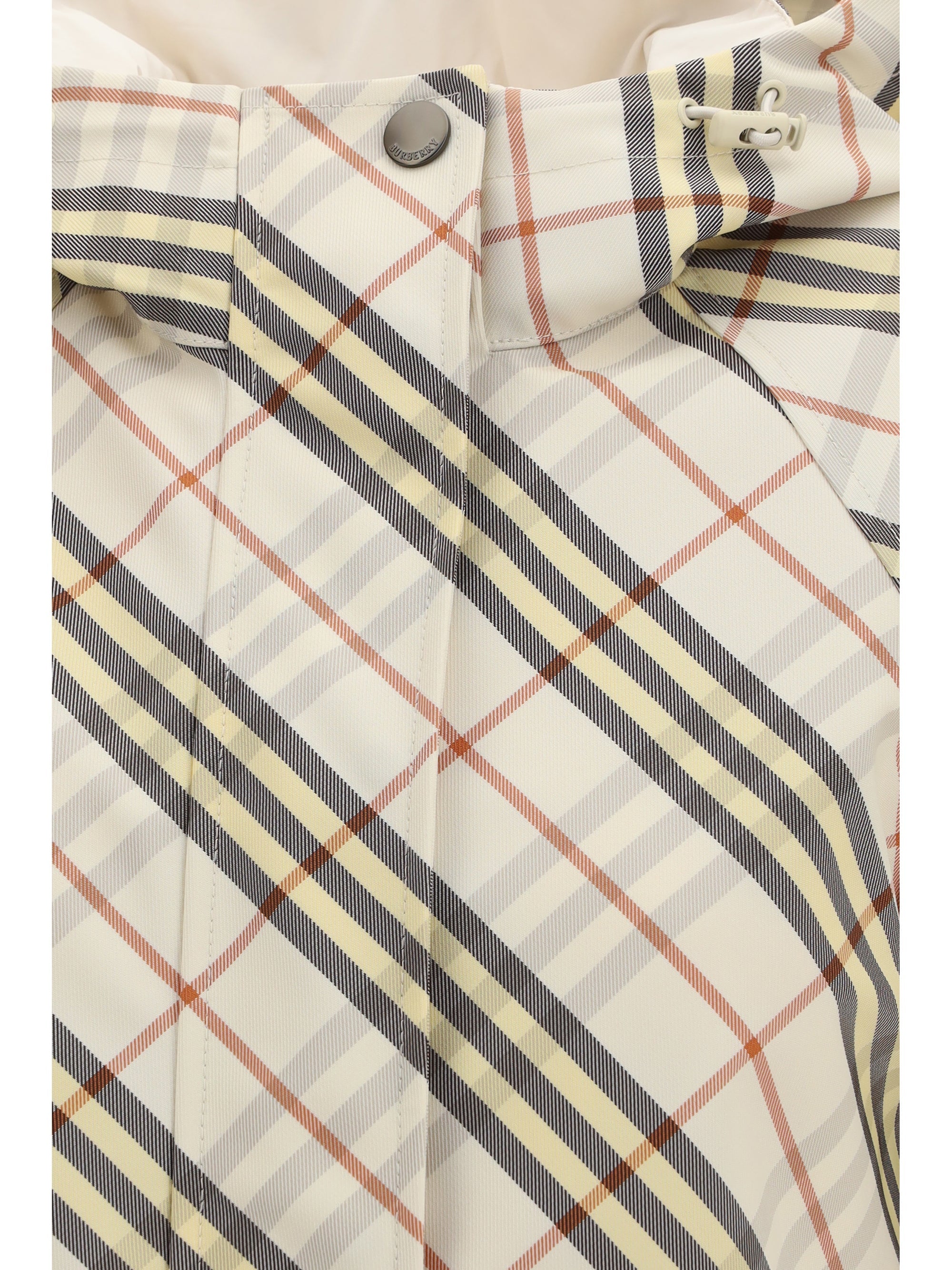 Burberry Women Reversible Check Hooded Jacket