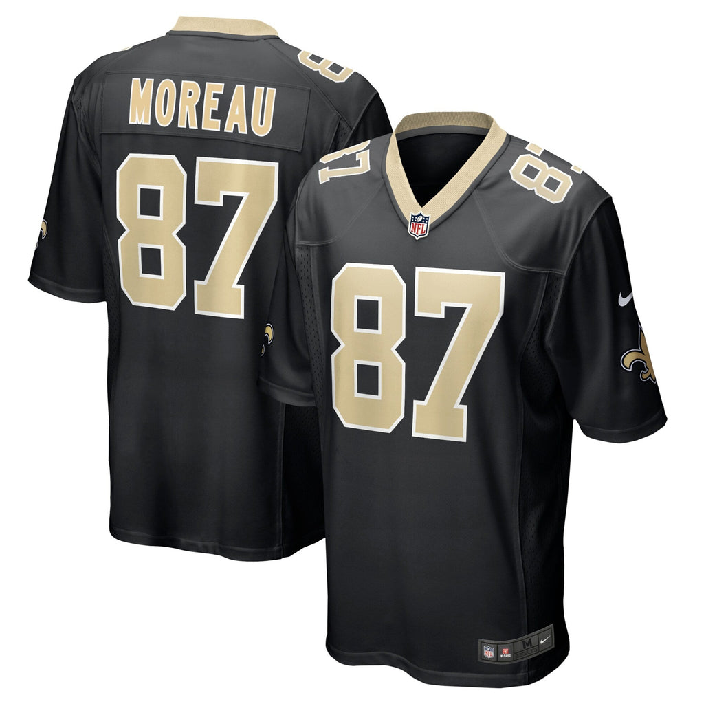 New Orleans Saints Foster Moreau Black Game Jersey