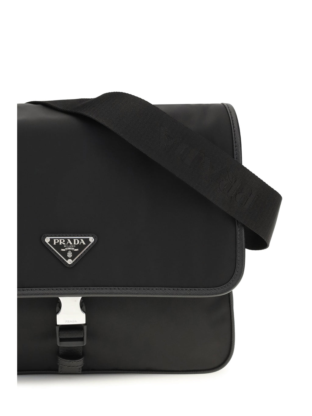 Prada Men Re-Nylon And Saffiano Shoulder Bag