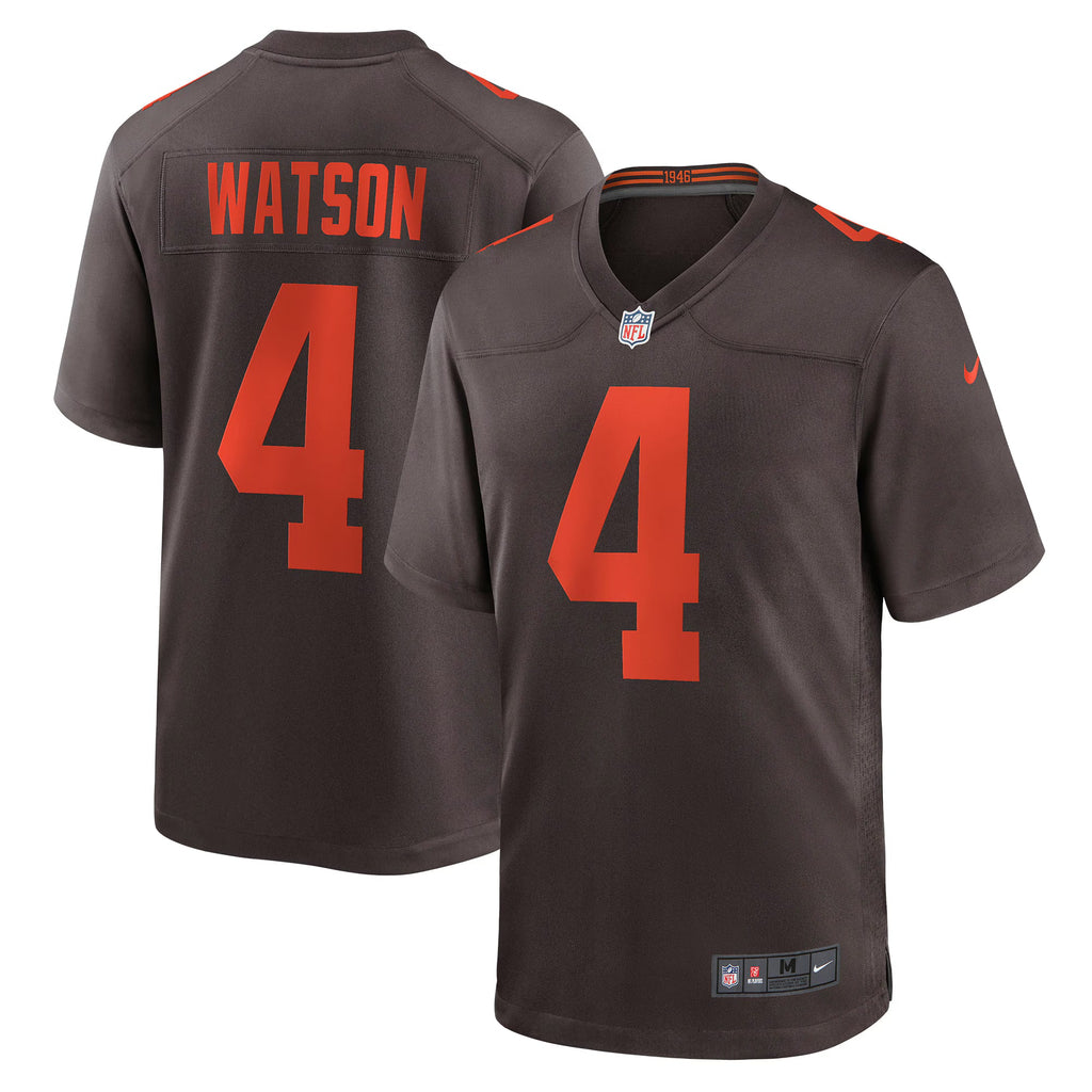 Cleveland Browns Deshaun Watson Brown Alternate Game Jersey