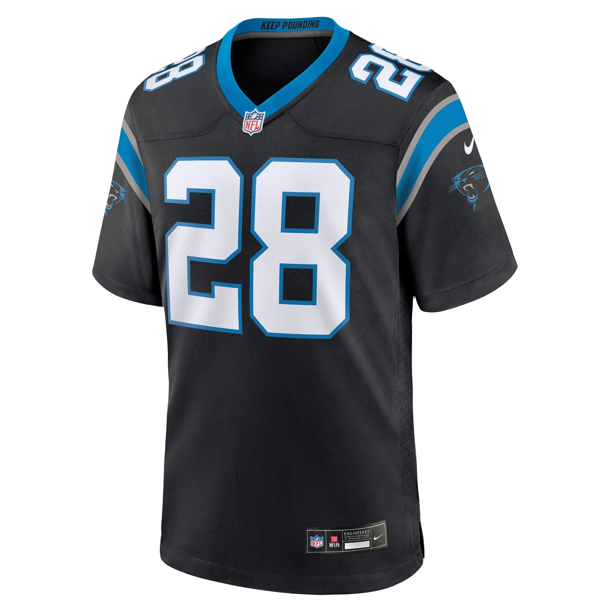 Carolina Panthers Damarri Mathis Black Team Game Jersey