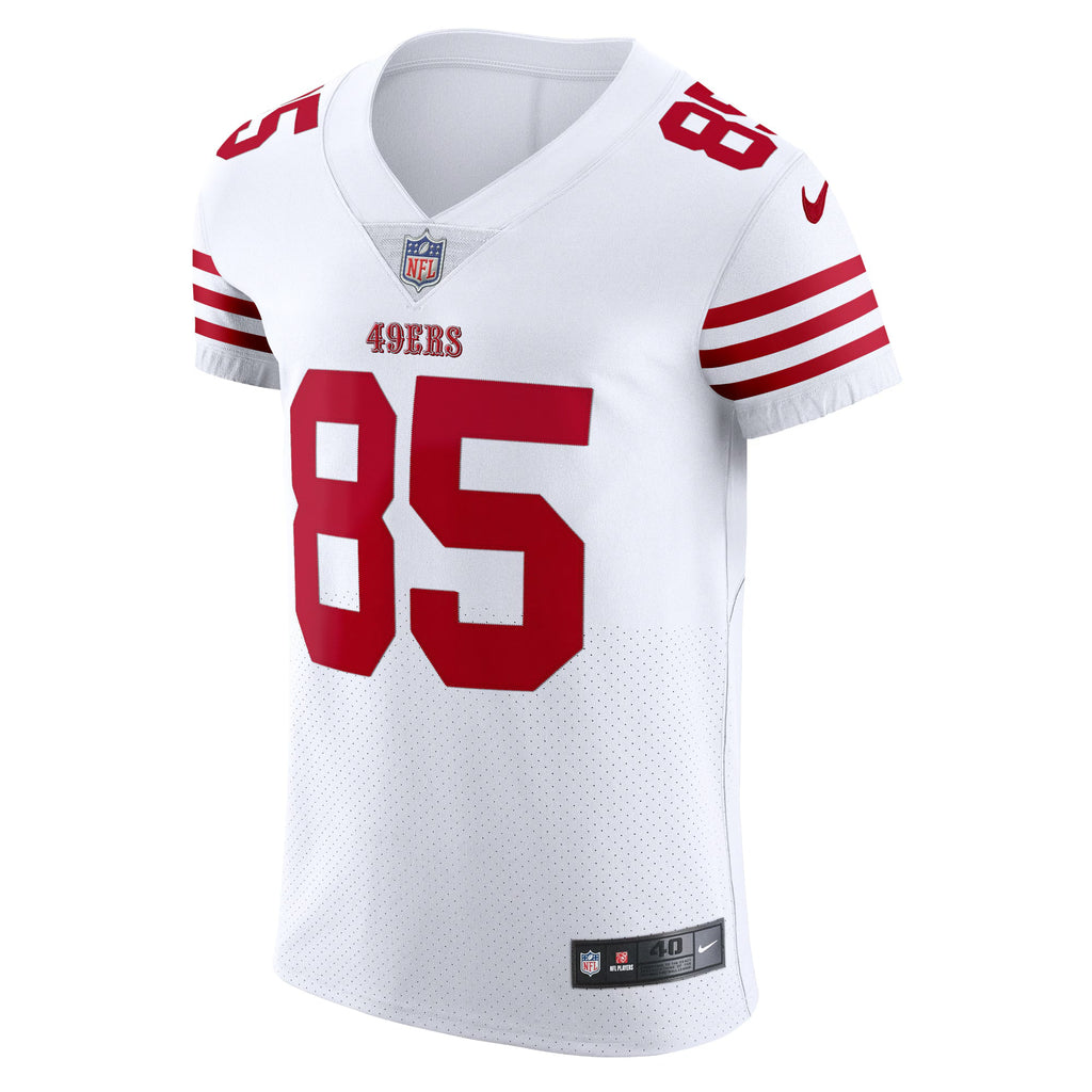 San Francisco 49ers George Kittle White Vapor Elite Jersey
