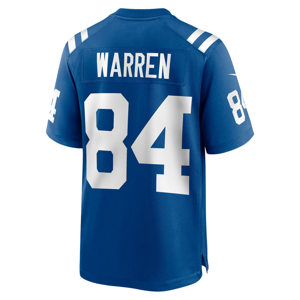 Indianapolis Colts Tyler Warren Royal 2025 NFL Draft First Round Pick Game Jersey